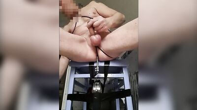 Perverted dude is playing with his pecker in front of the camera