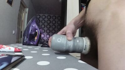 Straight guy films himself while he plays with his lovely toy