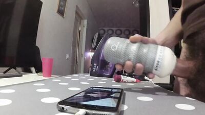 Straight guy films himself while he plays with his lovely toy