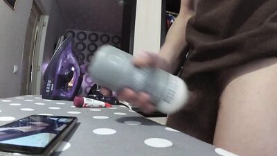 Straight guy films himself while he plays with his lovely toy