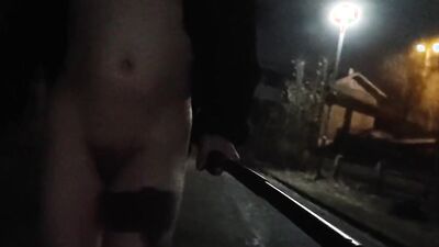 Bloke films himself while he's running naked through the streets