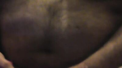 Chubby fella is filming himself as he stroking his tiny pecker