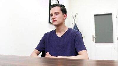 Cock hungry fella is ready for some ass drilling on his job interview