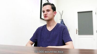 Cock hungry fella is ready for some ass drilling on his job interview