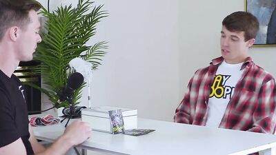 Mason Skyy gets his tight hole filled with mate's schlong