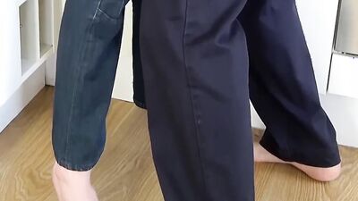 Cum thirsty twink gets his tight hole destroyed with hard schlong