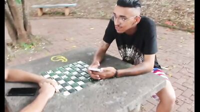 Cock hungry bloke gives his college mate a bj and gets screwed