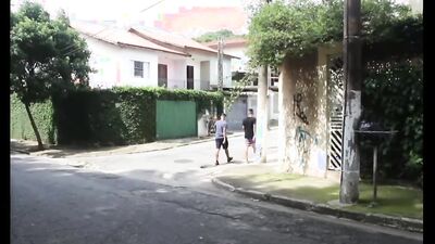 Cock hungry bloke gives his college mate a bj and gets screwed