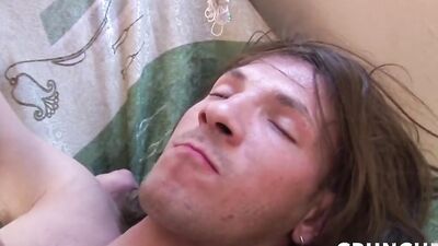 Amateur longhaired femboy is getting shagged by his horny neighbor