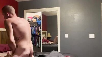 Two amateur gay chaps are bonking in front of the cam