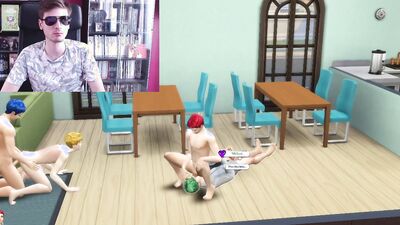 Naughty anime chaps are enjoying in a hot 3some shag