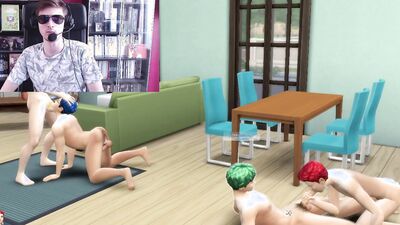 Naughty anime chaps are enjoying in a hot 3some shag