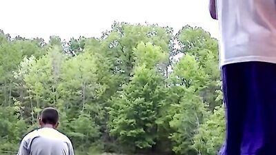 Cock hungry dude gives stranger a bj out in the open