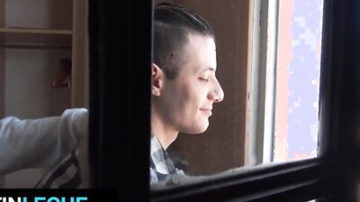 Amateur bloke gets his tight hole nailed with a hard schlong