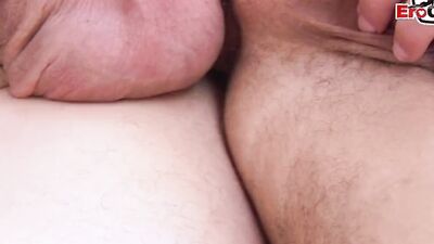 Cock hungry sissy is getting screwed on the couch by neighbor