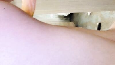 Round ass sissy is drilling his tight hole with dildo