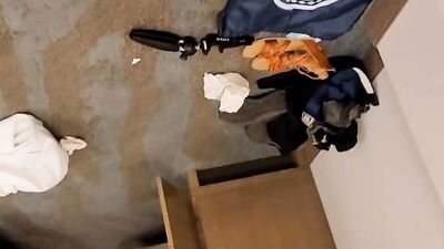 Round ass sissy is drilling his tight hole with dildo