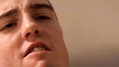 Beefed dude is nailing his stepaon's juicy hole with a cock