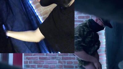 Naughty masked bloke is sucking stranger's prick in this raw footage