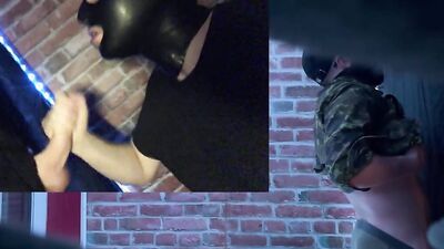 Naughty masked bloke is sucking stranger's prick in this raw footage