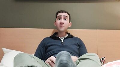 Amateur fellow is having fun in this homemade solo scene