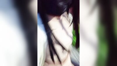 Amateur perverted Asian femboy is playing with his rubber toy