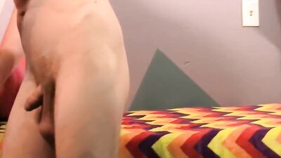 Amateur teen gets his hard willy teased by a perverted masseur