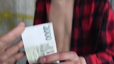 Cute twink is getting nailed out in the open by a stranger