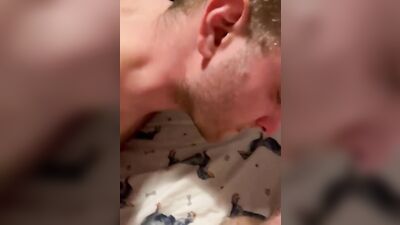 Chap gives his stepdad a bj in this close-up footage
