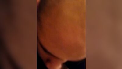 Close-up video of Latino chap sucking his bud's hard piston