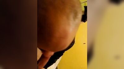Close-up video of Latino chap sucking his bud's hard piston
