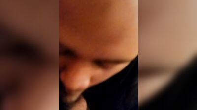Close-up video of Latino chap sucking his bud's hard piston