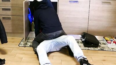 Cock hungry fellow gets fucked on a couch by his next door bud