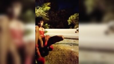 Amateur sissy is having fun in front of the cam