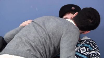 Skinny European chap gets shagged by his college mate in the dormitory