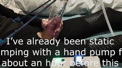 Perverted chap pumps his dick in front of the cam
