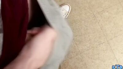 Straight thug Sean Johansen masturbates and cums solo