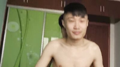 Cute Asian chaps are playing with each other's hard schlong
