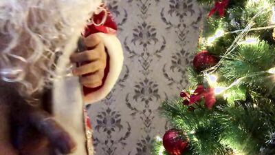 Bad SANTA CLAUS gives you hot CUM for Christmas!!! Dirty talk! Cosplay