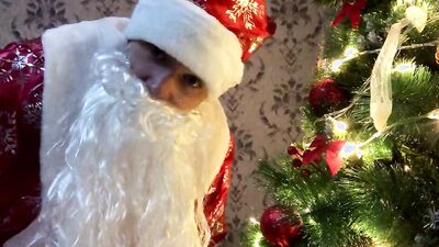 Bad SANTA CLAUS gives you hot CUM for Christmas!!! Dirty talk! Cosplay