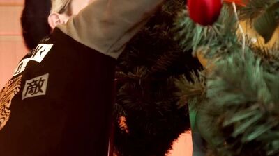 Skinny blond chap gets his slimy mouth filled with a cock