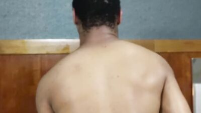 Donnie D Strokes His Dick and Busts a Fat Load