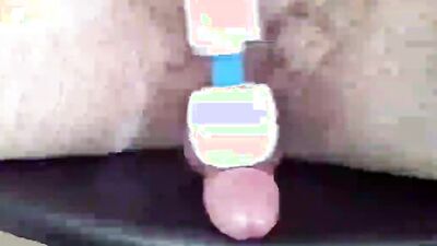 Lad films himself with a phone while jerking his hard pecker