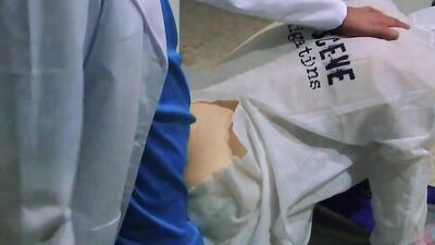 Horny masked dude is getting fornicated by his perverted gay doctor