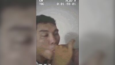 Cock hungry Latino swallows his mate's pecker in this homemade video