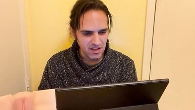 Amateur bloke is talking to a buddy in this homemade video