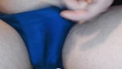 Perverted stepdad is playing with his tiny pecker in this clip