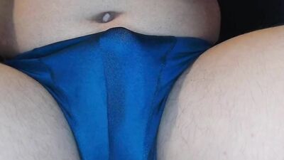 Perverted stepdad is playing with his tiny pecker in this clip