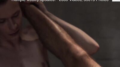 Handsome amateur bloke is riding his cute bud's hard piston