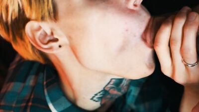Hot British guy takes a cock in his mouth